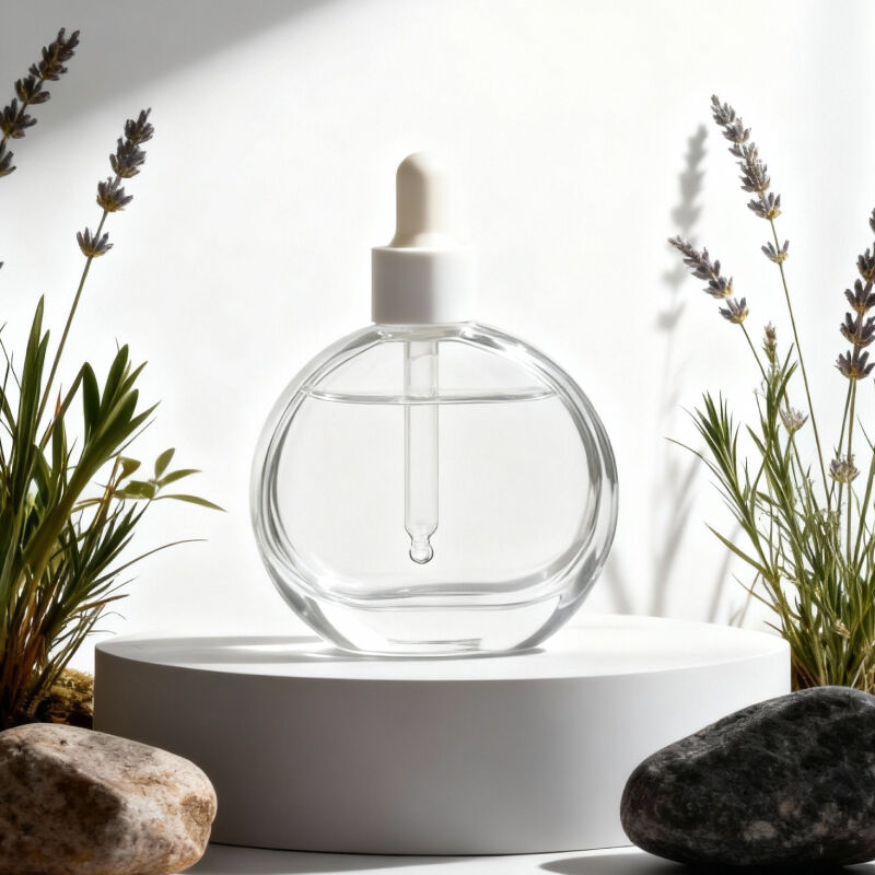 زجاجية شفافة فاخرة مع قطارة تلبي جميع احتياجاتك