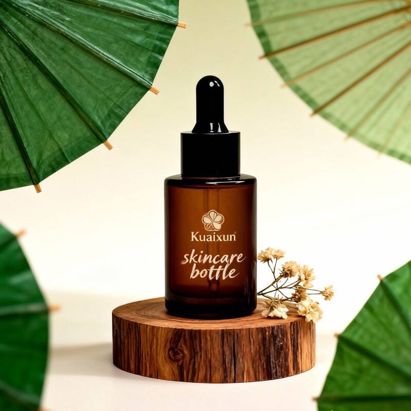 Премиальные коричневые флаконы для сыворотки для оптимального сохранения продукции