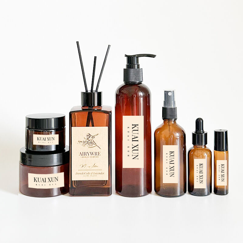 Flacons diffuseurs ambrés haut de gamme pour l’aromathérapie