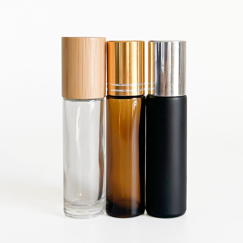 Flacons en verre à rouleau haut de gamme pour huiles essentielles et bien plus encore