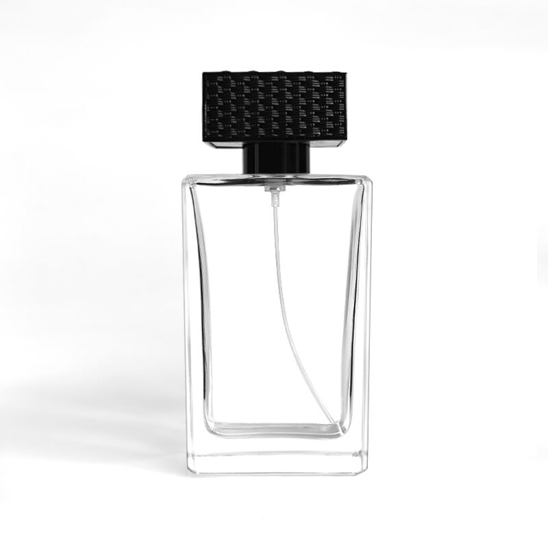 Free sample High quality Low minimum order quantity Biodegradable 50ml 80ml 100ml spray transparent glass curly perfume bottle Bulk