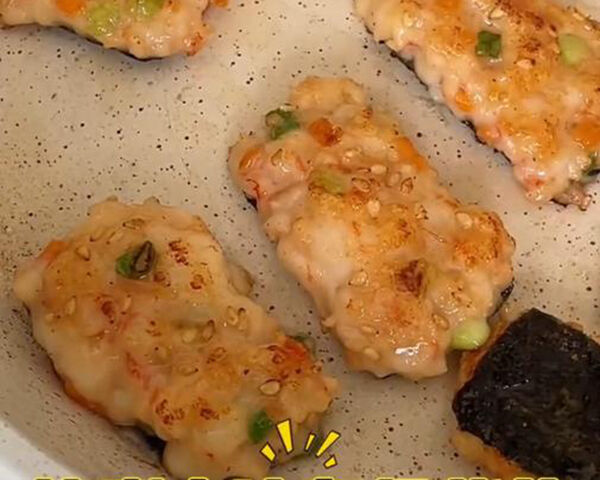 Gambas fritas con nori