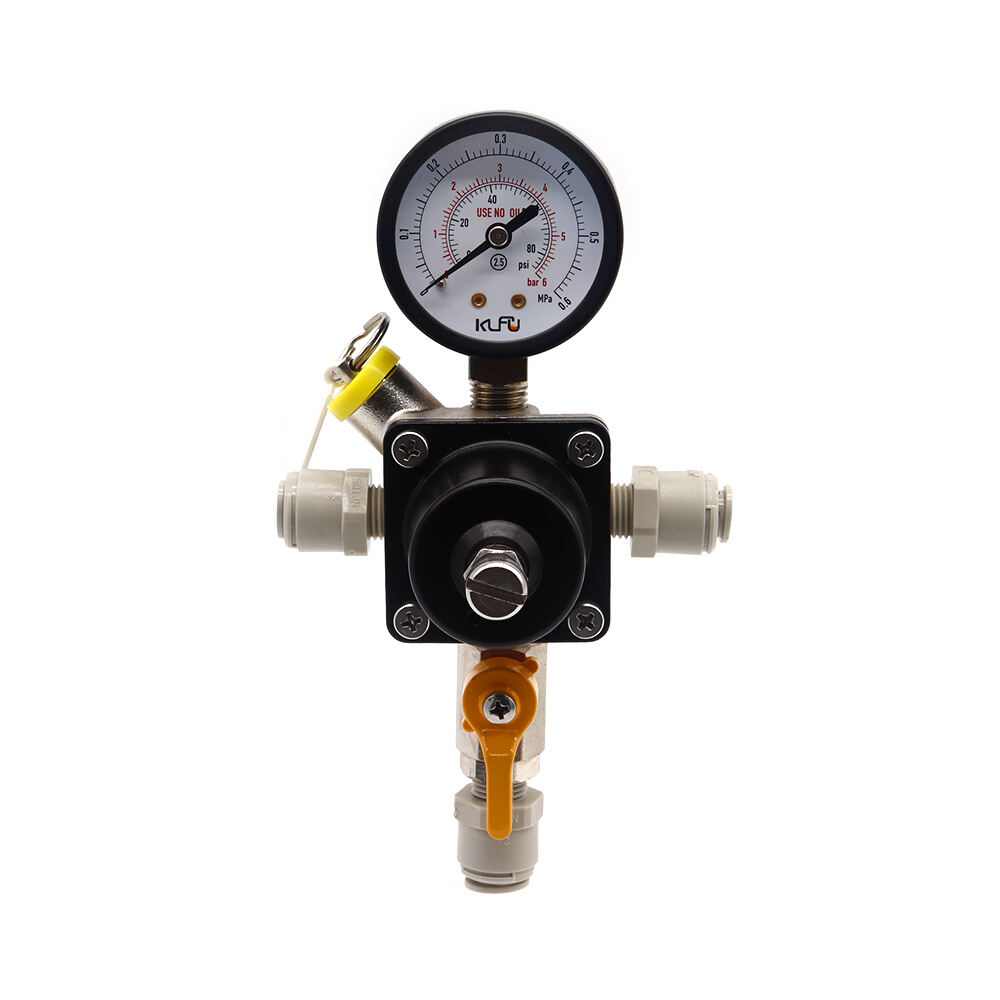 Wholesale Low Pressure Single Gauge Chrome Beer Regulator Wall Mount Secondary Pressure Regulators