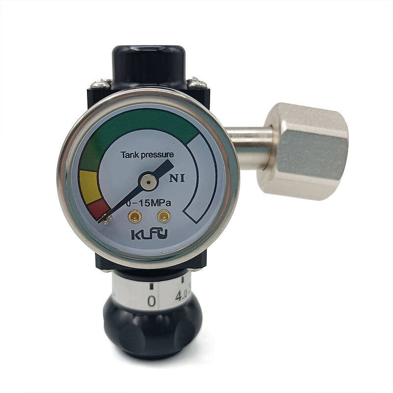 High-Pressure CO2 Beer Gas Regulator Brass Body for Optimal Regulate