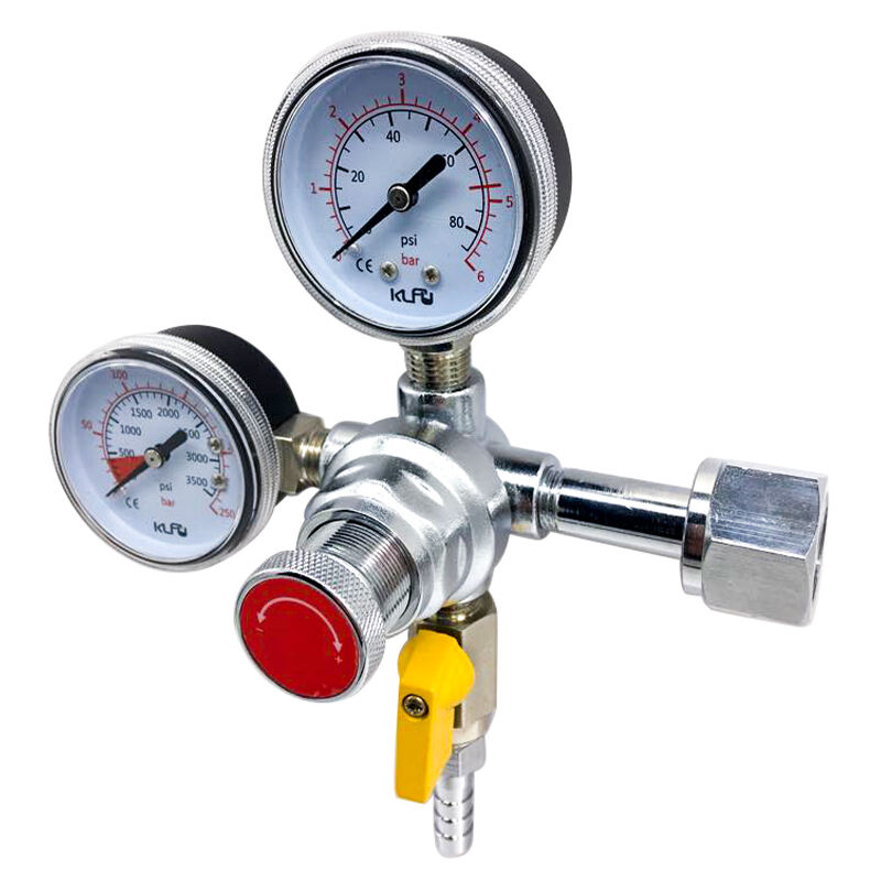 Primary CO2 Tank Regulator Safety Pressure Relief Valve for Beer Wine Soda Brew Setup Quality Regulator for Carbon Dioxide