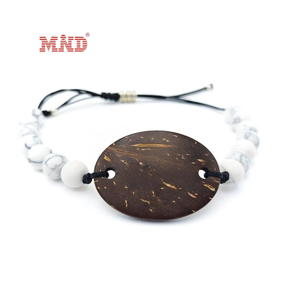 Coconut Shell Eco Friendly RFID Bracelet NFC Fashion Wristband for Hotel