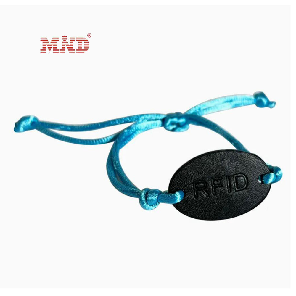 MW10A06-2 Bracciale in corda artigianale Hotel RFID NFC Etichetta in pelle Cinturini per polso