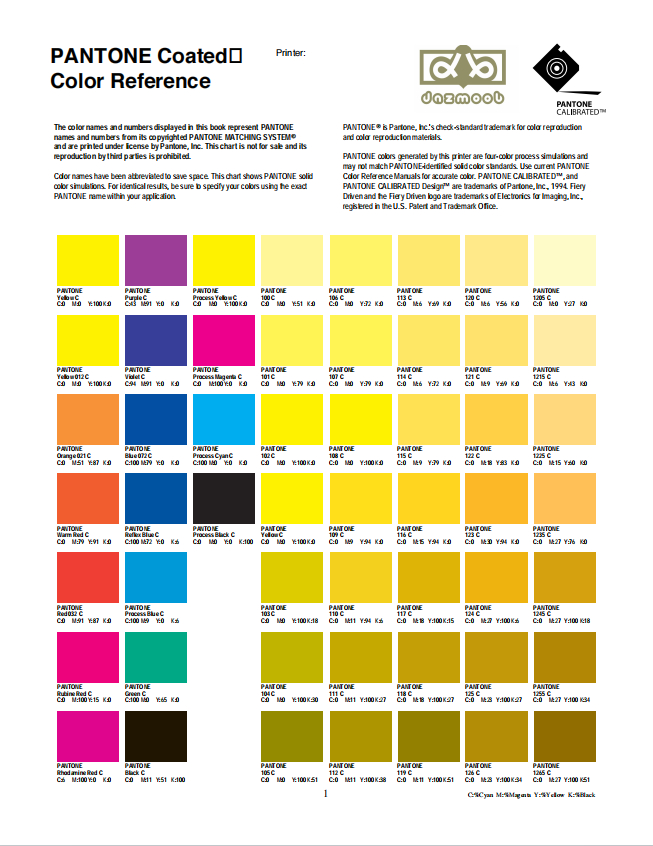 Pantone Color Book