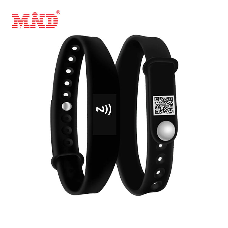 MW1B01 NFC Silicone Wristband Adjustable QR Code