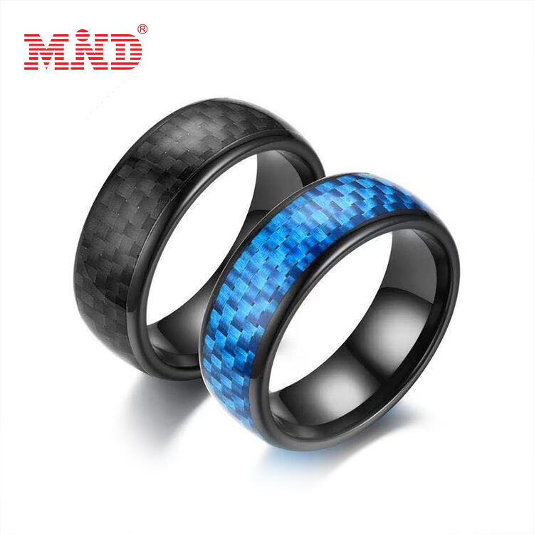 Waterproof NFC Carbon Fiber Ceramic Rings Smart Payment Ring for Men Women