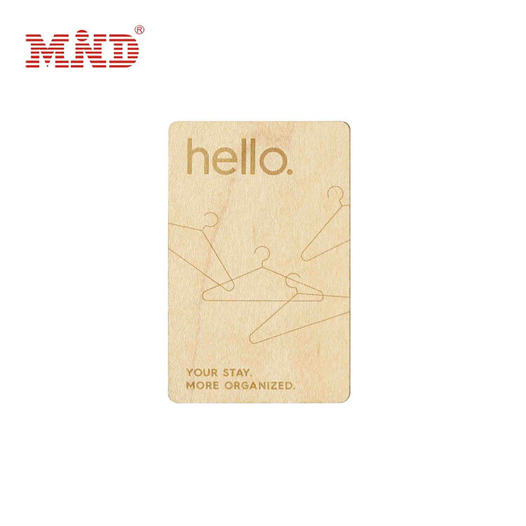 MDC002 Wooden Card RFID Hotel Card Eco-friendly Access Control Card