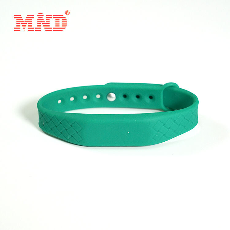 MW1B27 Access Control 13.56mhz RFID Wristbands Silicone