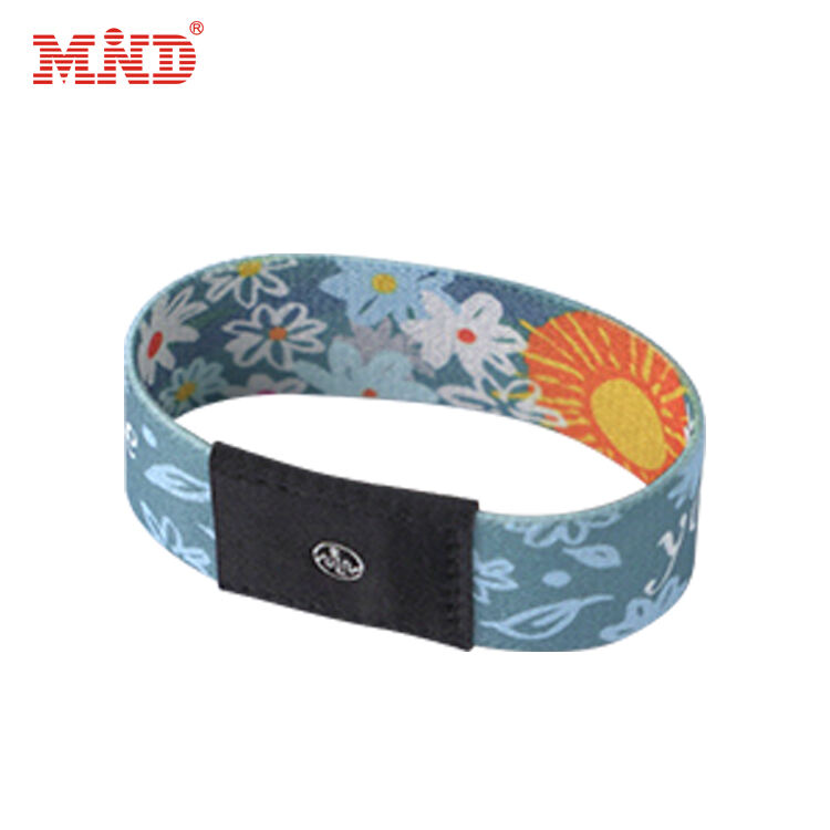 ISO14443A Reusable RFID Bands Custom NFC Elastic Wristbands Strap