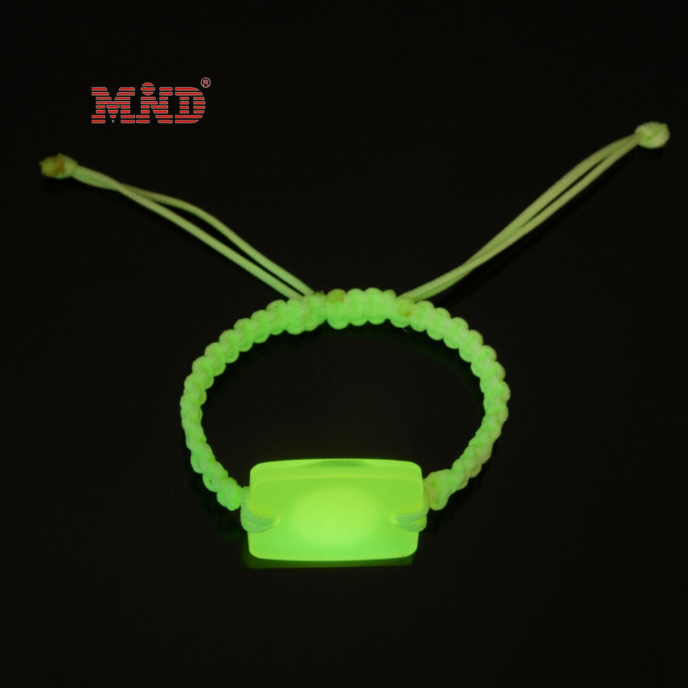 MW10A08 RFID NFC inteligentný náramok z lana s fluorescenčnou značkou pre podujatie