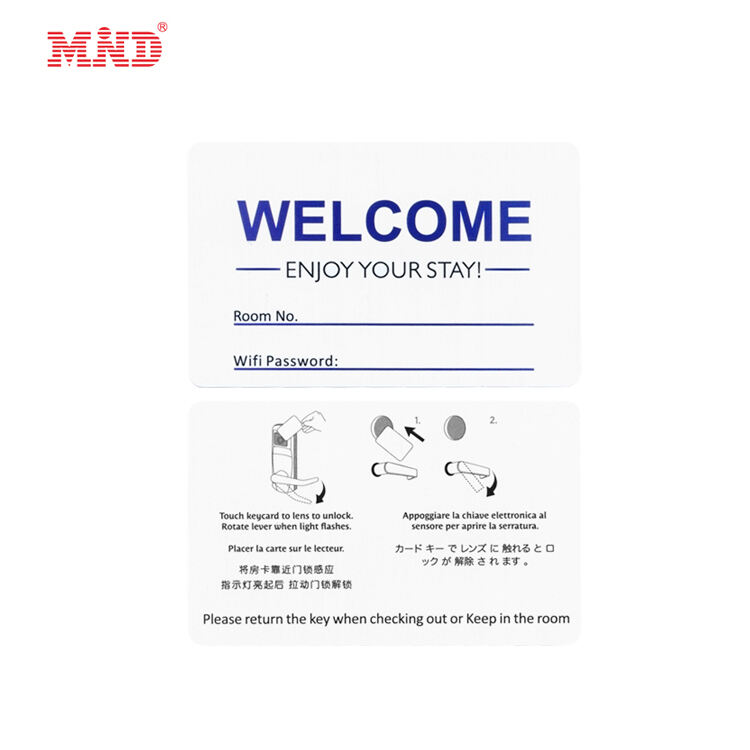 Saflok KABA Onity Salto Miwa ILCO hotel key card 13.56Mhz RFID hotel door lock card Access Control card