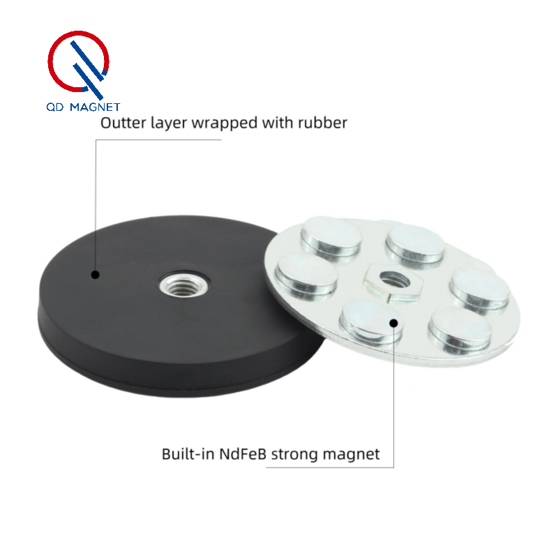 Rubber Coated Mounting Magnets manufacture