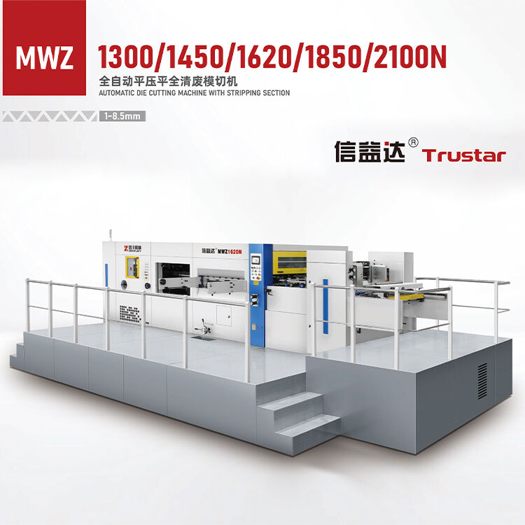 Trustar MWZ1300/1450/1620/1850/2100N automatic die cutting machine with stripping section