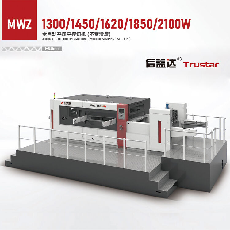 Trustar MWZ1300/1450/1620/1850/2100W automatic die cutting machine(without stripping section)