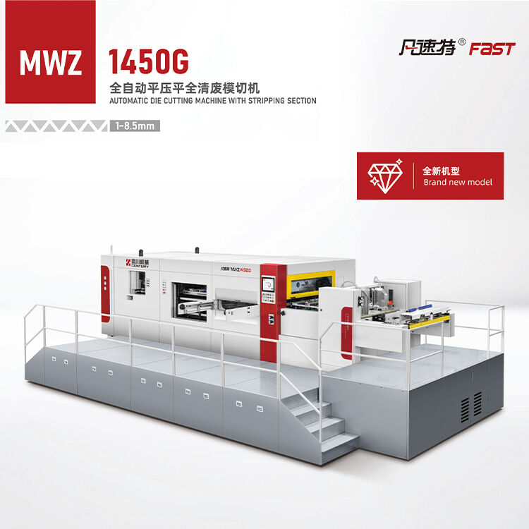 Fast MWZ1450G automatic die cutting machine with stripping section