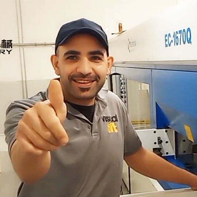 Phản hồi nhận được từ một khách hàng người Iraq đã hết sức khen ngợi máy cắt khuôn phẳng hoàn toàn tự động model 1670.