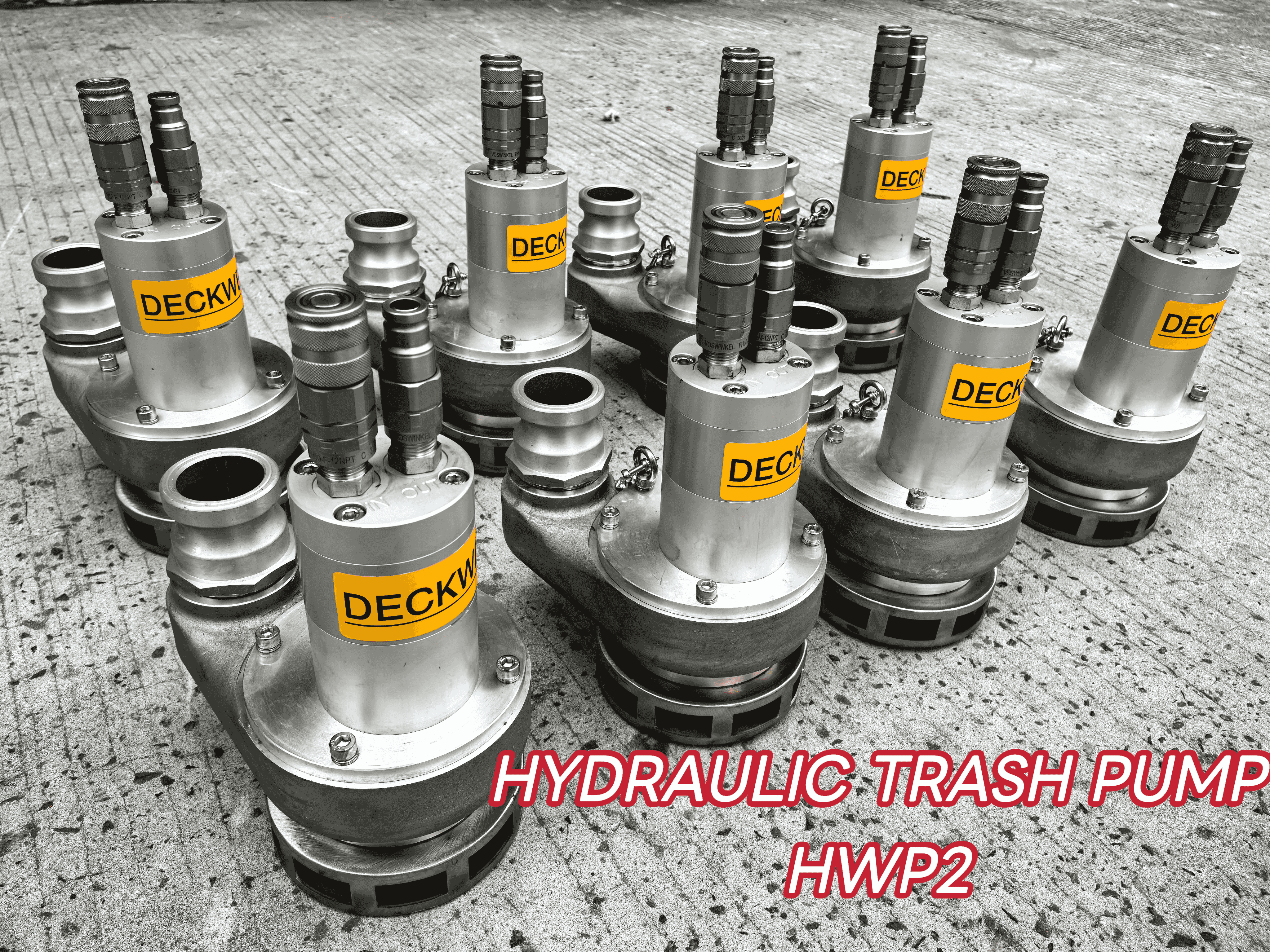 Which trash pumps meet construction site sewage disposal needs?