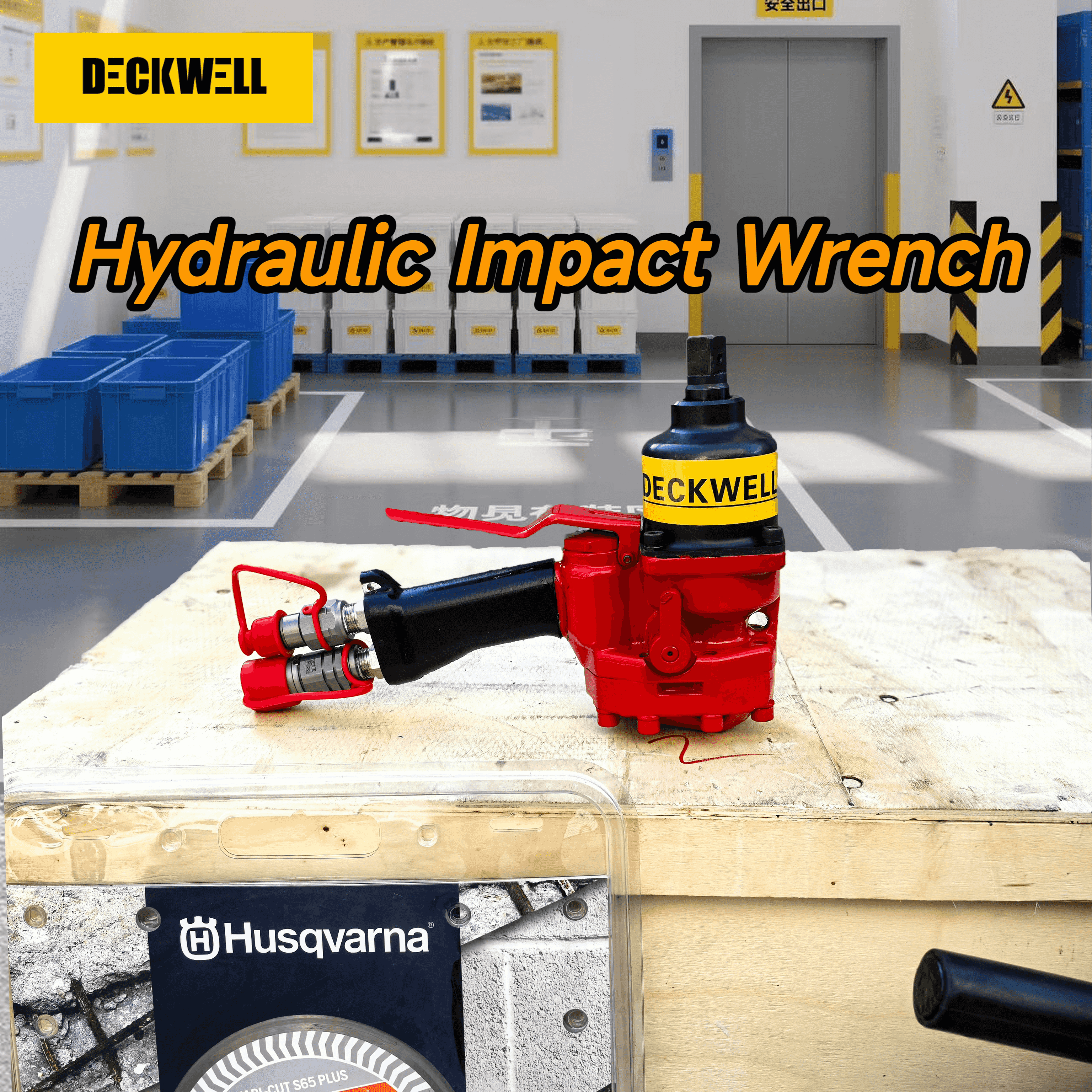 How do hydraulic impact wrenches work in railway projects?