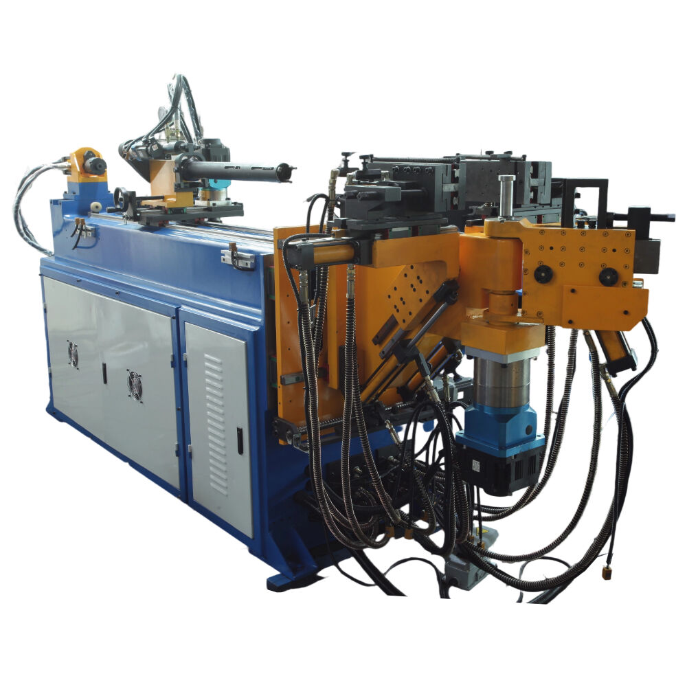 Left and right pipe bending machine