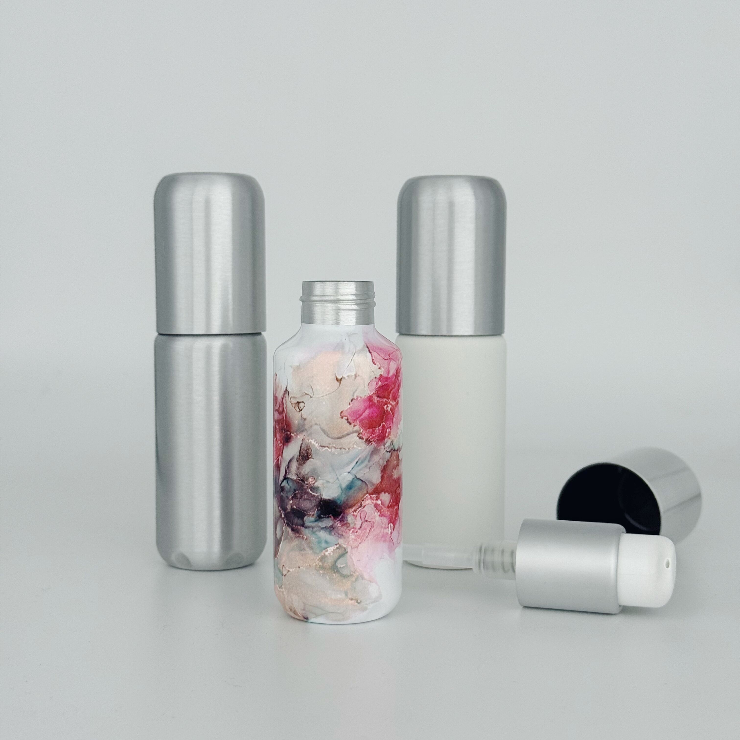 100 мл Луксузни вијкови Алуминијум Боца