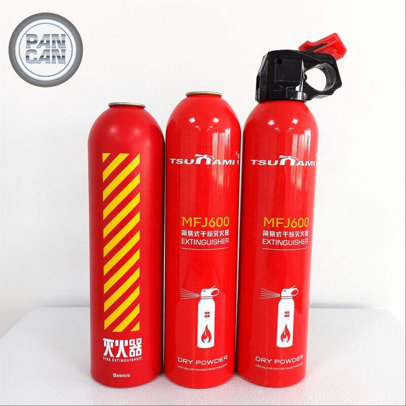 Diameter 66mm Mini Aluminium Fire Extinguisher Can Empty Fire Extinguisher Cylinder