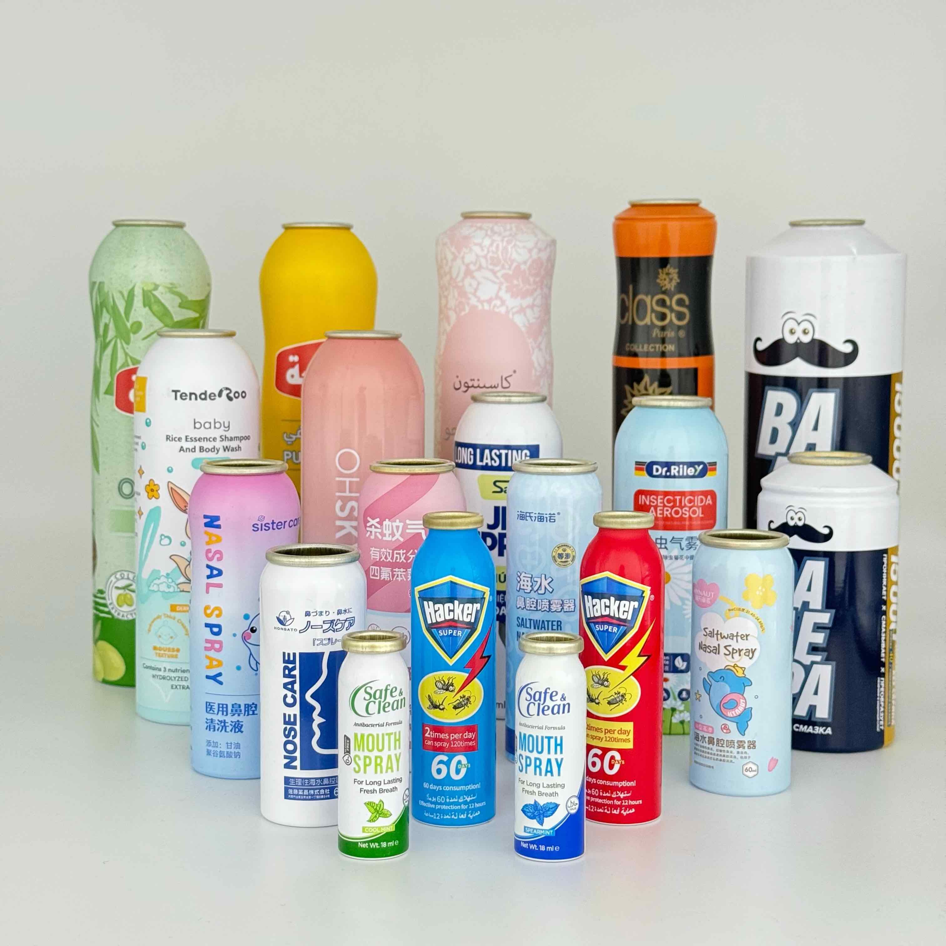 Custom-Sized Aluminum Aerosol Cans & Aluminum Bottles with Premium Printing