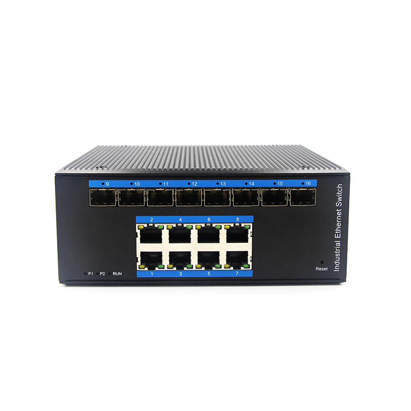 8-port 10//100/1000BASE-TX+8G SFP Managed Industrial Switch