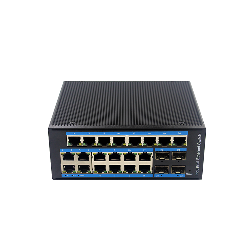 (RD420BGS-SFP) 20-port 10//100/1000BASE-TX+4G SFP Managed Industrial Switch