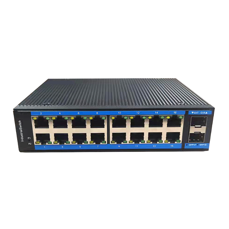 (RD216GS-M-SFP) 16-port 10//100/1000BASE-TX+2G SFP Managed Industrial Switch