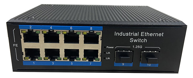 (RD28GF-SFP) 8-port 10/100/1000Mbps RJ45+2G SFP Industrial Ethernet Switch