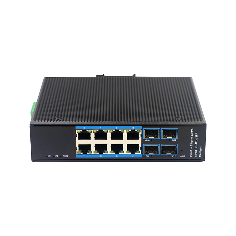 8-port 10//100/1000BASE-TX+4G SFP Managed Industrial Switch