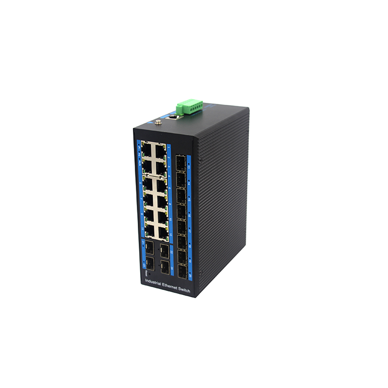 12-port 10//100/1000BASE-TX+12G SFP Managed Industrial Switch