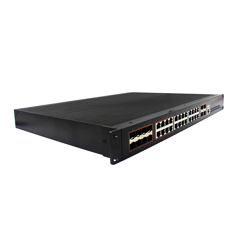 24-Port gigabit RJ45 +8G SFP combo+4-Port 10G SFP L3 Managed Industrial Switch