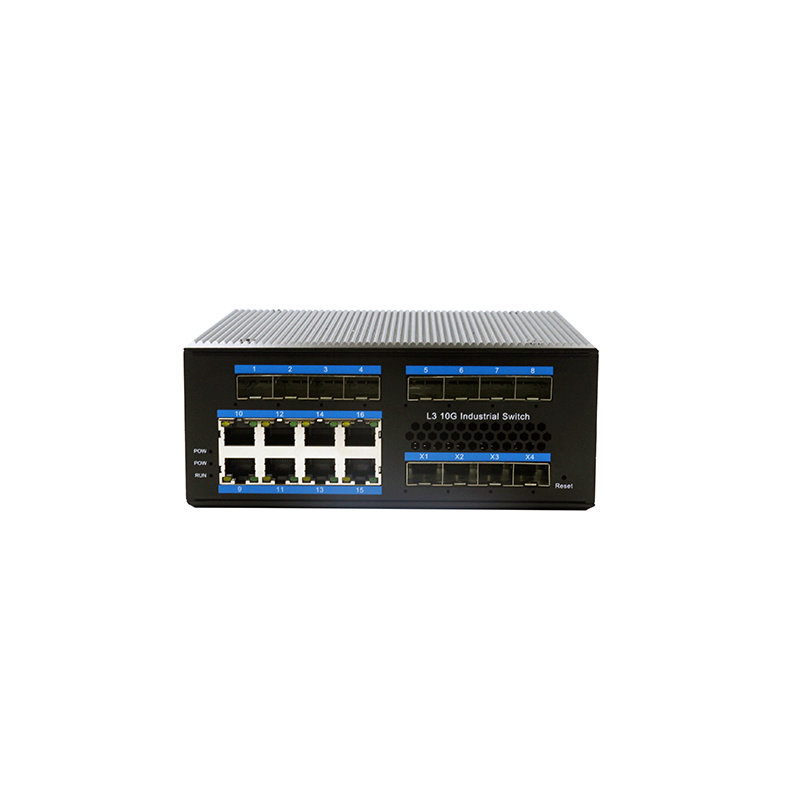 8 Port gigabit +4 Port 10G SFP L3 Managed Industrial Switch