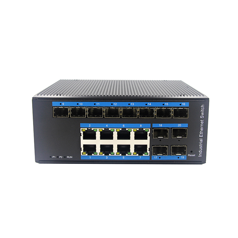 8-port 10//100/1000BASE-TX+12G SFP Managed Industrial Switch