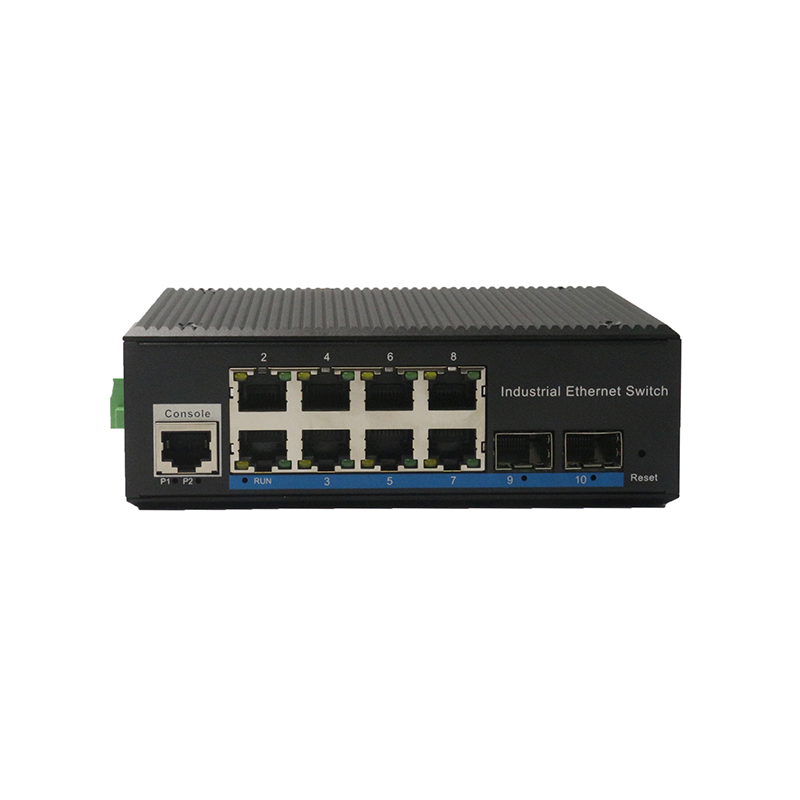  8-port 10//100/1000BASE-TX+2G SFP Managed Industrial Switch