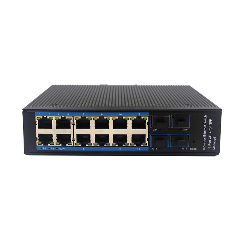 12-port 10//100/1000BASE-TX+4G SFP Managed Industrial Switch