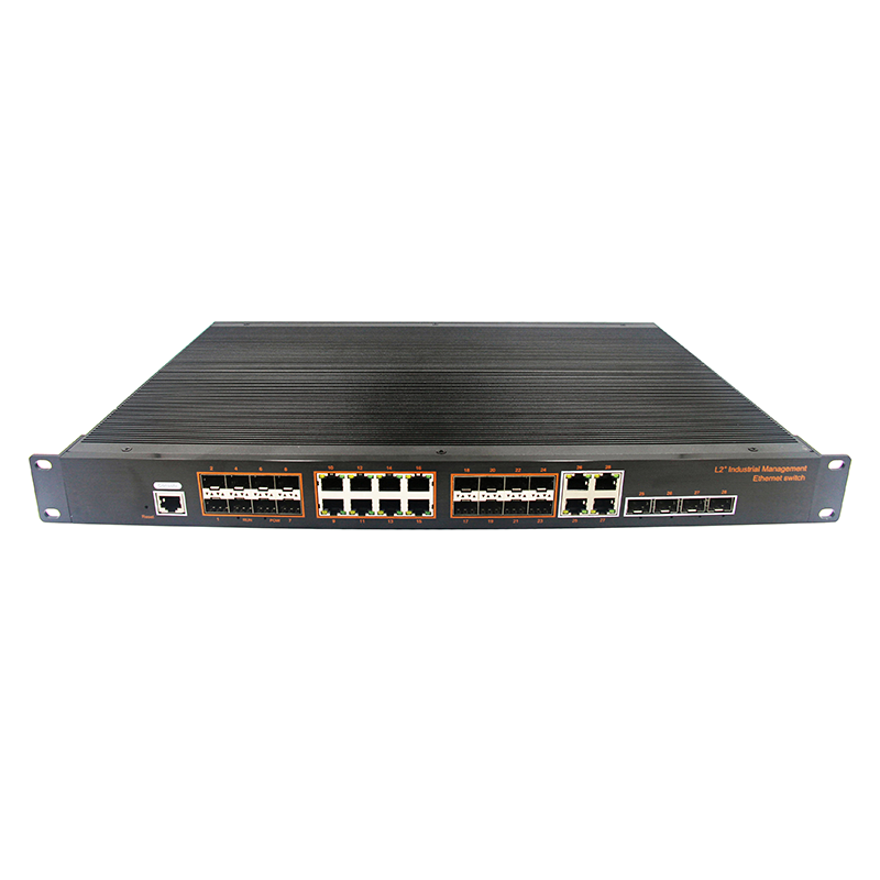 (LBT1612GS-M-SFP) 16-port 10//100/1000Mbps SFP+8-port RJ45+4G combo Managed Industrial Switch