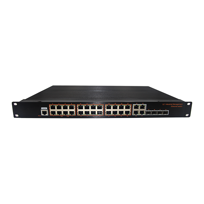 24-port 10//100/1000BASE-TX+4G combo Managed Industrial Switch