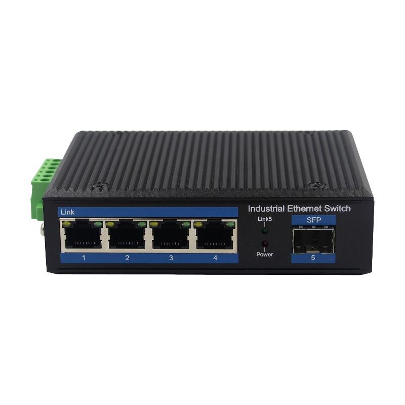 (lbtr14f-sfp) 100m 1 optische 4 elektrische industriële ethernet-switch