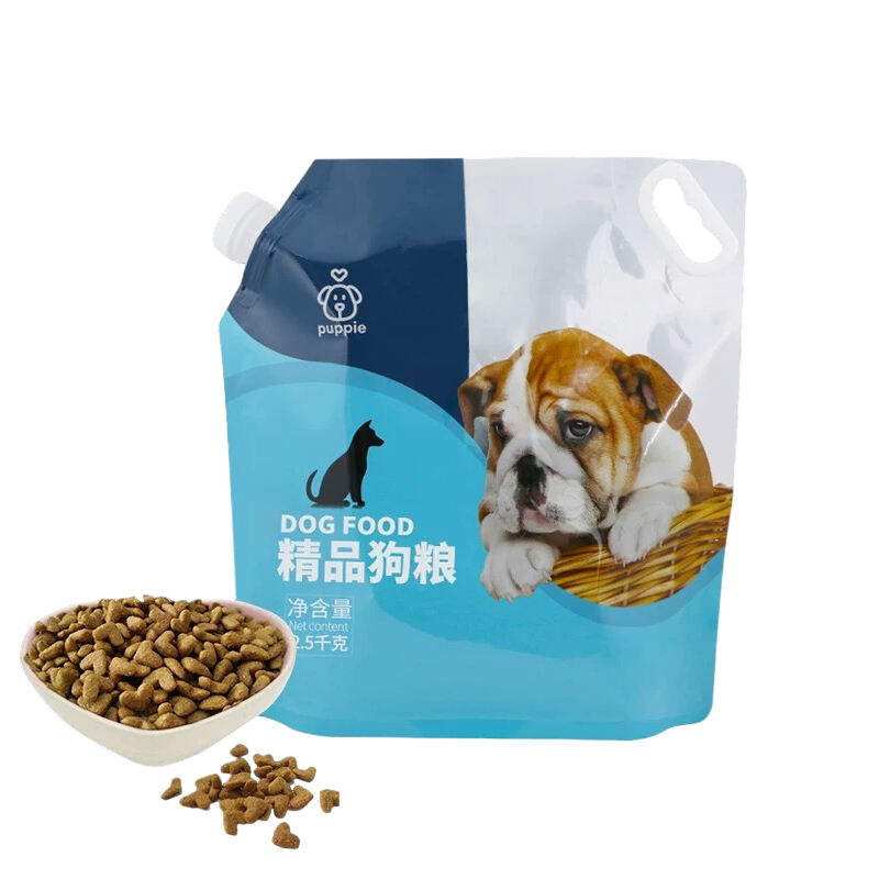 effusa pet cibum packaging cum manubrio