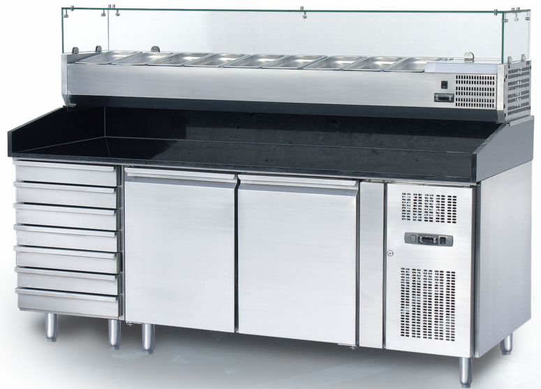 GL 2610 TN-VRX2000/380 
(2 Doors Worktable with 7 Drawers &VRX showcase)
