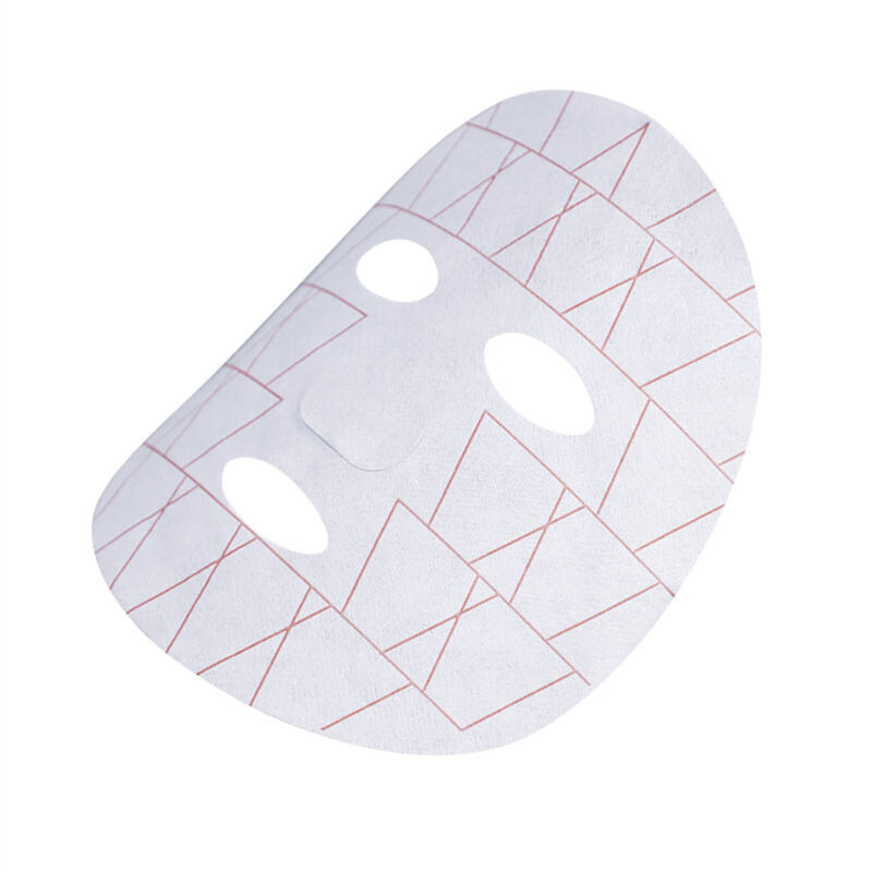 Cross pattern printed facial mask sheet