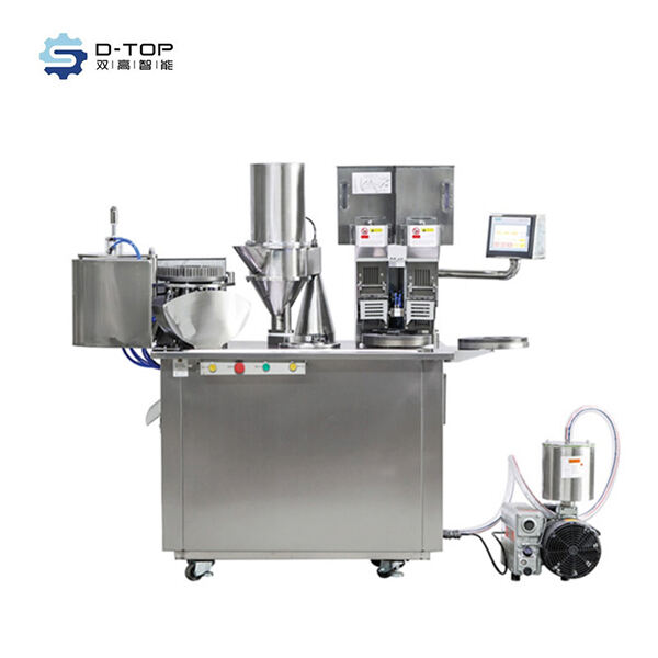 Halbautomatische Kapselfüllmaschine mit Doppelkopf