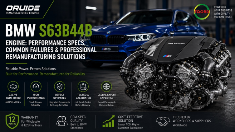 BMW S63B44B Engine: Performance Specs, Common Failures & Wholesale Remanufacturing Solutions