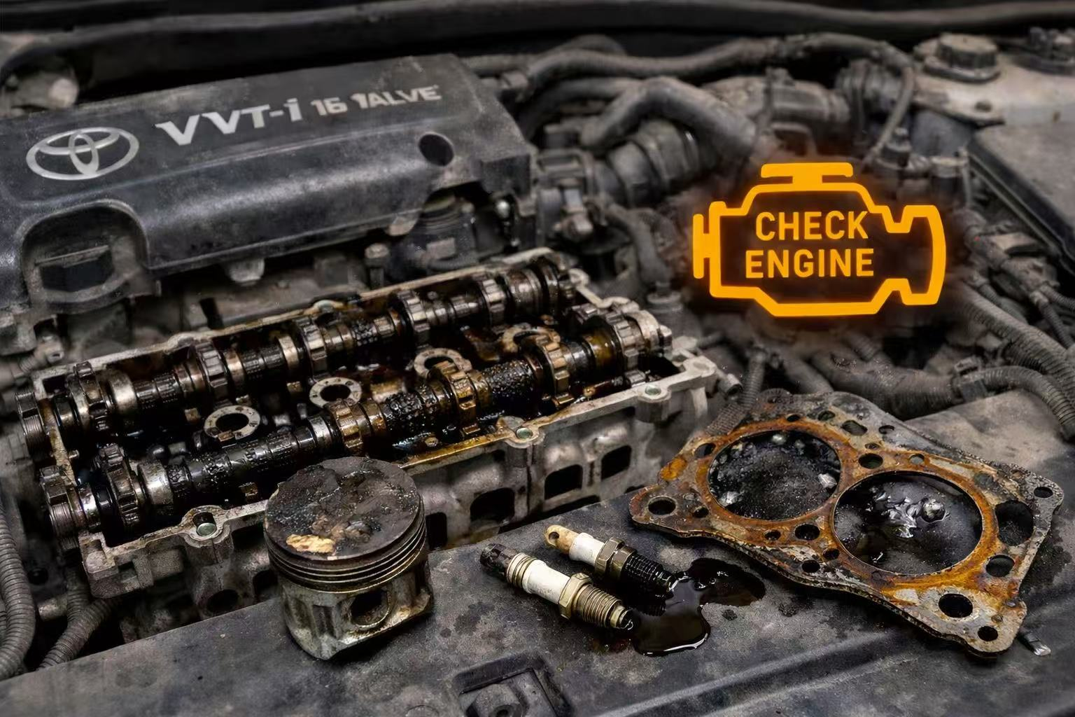 Toyota 2AZ motorproblémák (olajégetés, fejcsavar-hibák és megoldások)